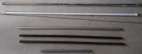 ($10 each) Various sets of curtain/shower rods