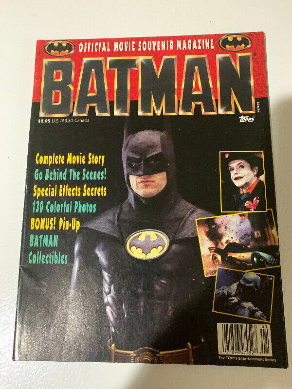 1989 Vintage Topps "BATMAN" (Official Movie Souvenir) Magazine. dans Art et objets de collection  à Longueuil/Rive Sud - Image 2