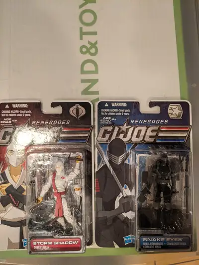 GI Joe Renegades 3.75 MOC Storm Shadow2011 GI Joe Renegades 30th Anniversary Ninja Commando Snake Ey...