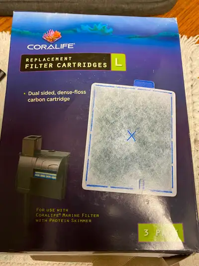 Coral life aquarium filter new 3pk, View more