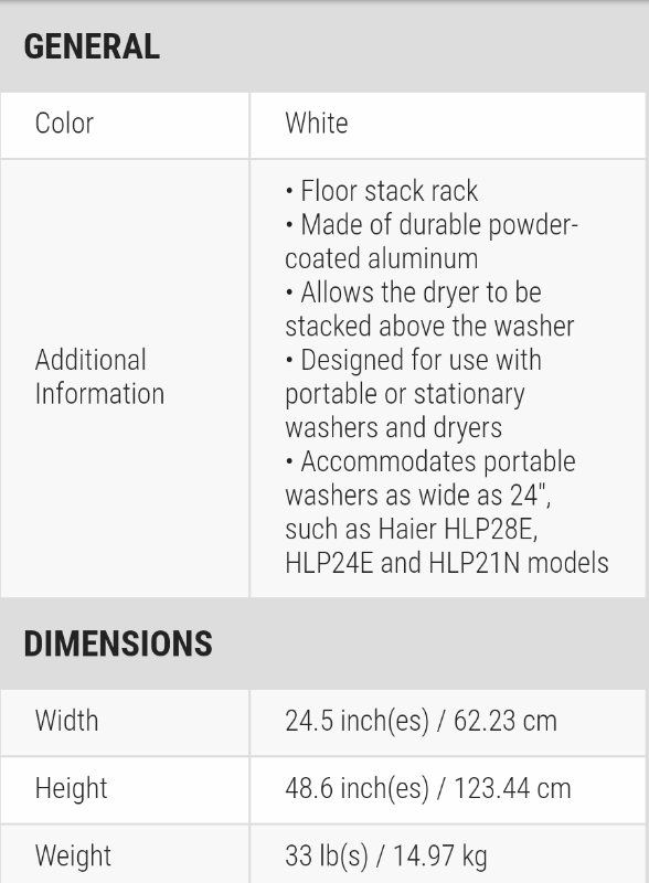Portable washer and dryer stacking kit /NEW in Washers & Dryers in Markham / York Region - Image 6