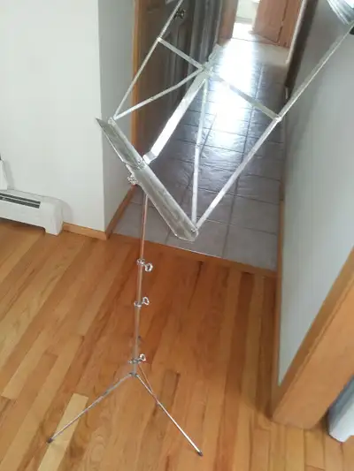 Fully adjustable music stand. Excellent condition. Made in Germany. Folds down to very small package...