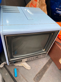 Petite Tv vintage zenith  de couleur bleu