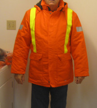 AGO Insulated Linemen Style Coat HI - Vis