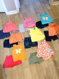 Lot 3: ensembles camisole fille, été 12mois