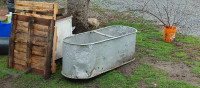 Large vintage water or feed trough, bin, tub