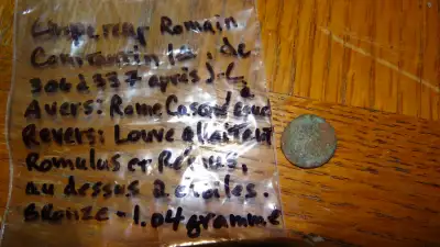Vieille Monnaie Romaine 2000 ans-Constantin 1er et Théodose 1er, View more