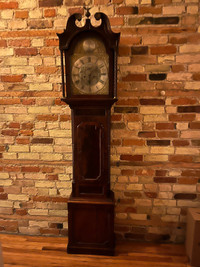 Antique Grandfather tall-case clock 