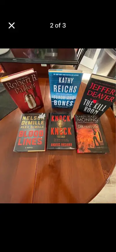 These 6 Hard Cover books, from 6 different authors, will definitely hold your attention. Would also...