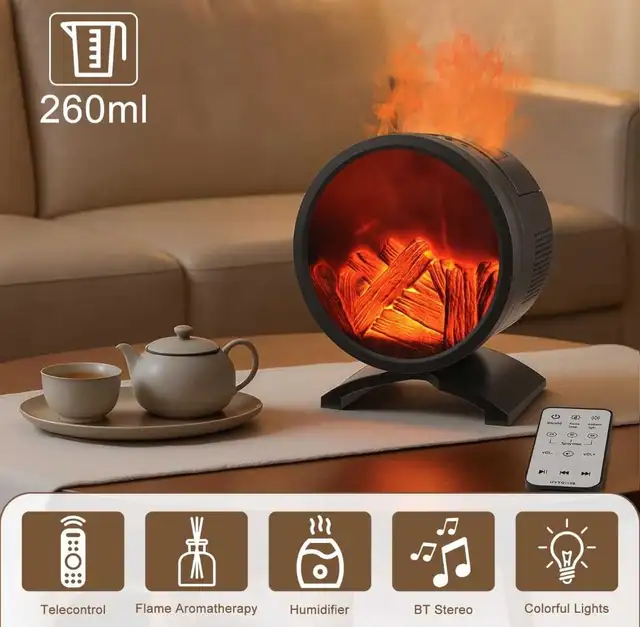Flame Aromatherapy Diffuser in Home Décor & Accents in Fort McMurray - Image 4