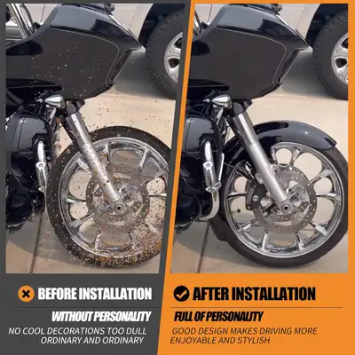 - new in box : HCmotorku Motorcycle 21 inch Front Fender Mudguard Fit For Harley Touring Road King R...