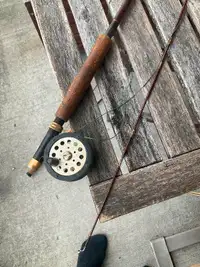 Fifty year old fly fishing rod and reel.