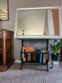 Side table/Bookshelf & Mirror