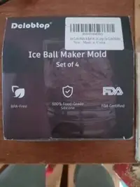 WHISKEY GIFTS ** ICE BALL MAKER MOLD ** by DELOBTOP  NEW
