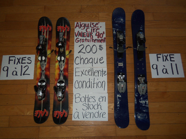 Plusieurs mini ski snowblades avec fixation de ski alpin dans Ski  à Longueuil/Rive Sud - Image 4