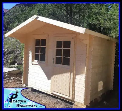 EASY LOG structures building shed bunkie Kits 7' x 9.5', View more