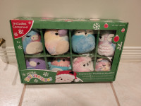Holiday Plush Ornaments set- Squishmallows 8 pk- BRAND NEW