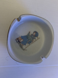 Holly Hobbie small ashtray Genuine porcelain 