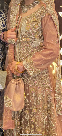 Pink desi wedding dress 