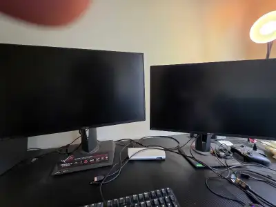 2 x 27" ASUS gaming monitors, View more