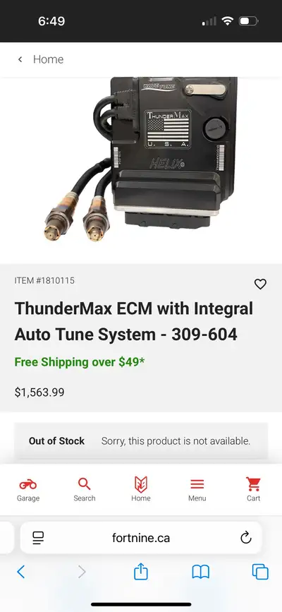 Thundermax ECM for 2024 + Harley Touring non VVT part number 309-604 (or drag part number 1020-4244)...