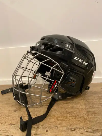 CCM Hockey Helmet with Cage FM580, View more