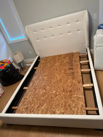 Queen bed frame with head frame, View more