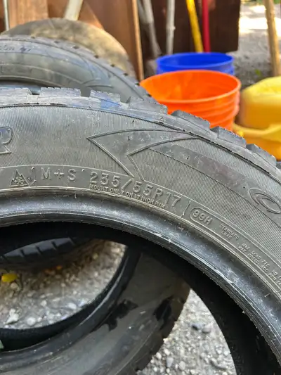 4 cooper winter tires . 2 at approx 80% 2 at 70%. Text at 780-995-0076.