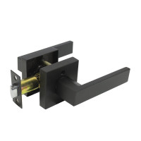 Black Door Handles Heavy Duty Passage Levers for Closet Hallway