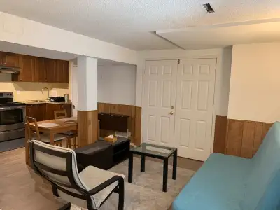 One-bedroom basement apartment next to Square one