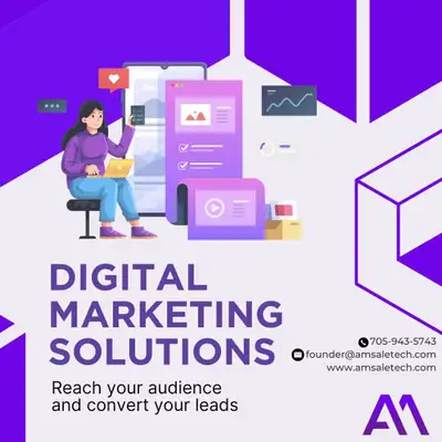 Grow your business online with professional digital marketing solutions from Amsaletech. We help bus...