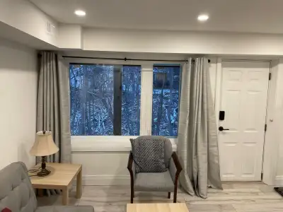 All Inclusive: fully furnished one-bedroom unit featuring stainless steel appliances, including a di...