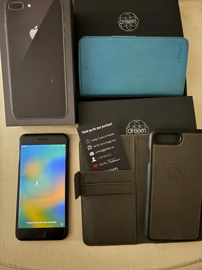 iPhone 8 Plus & 2 of wallet case, View more