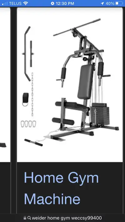 Weider Home Gym, View more
