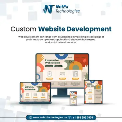 Custom Website Design, View more