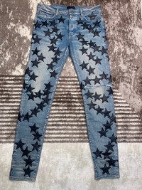 Amiri star chemist blue jeans 