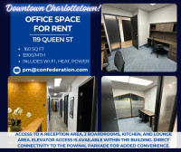 Office Space for Rent in Downtown Charlottetown!
