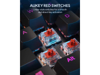 AUKEY Mechanical Gaming Keyboard with Customizable RGB Backlight