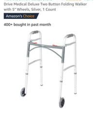 Folding walker.