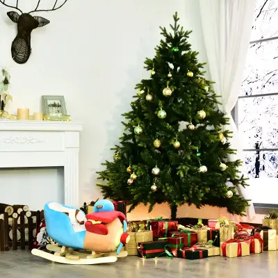 Kids Wooden Plush Ride-On Rocking Plane Chair Toy for Toddler Bo, View more