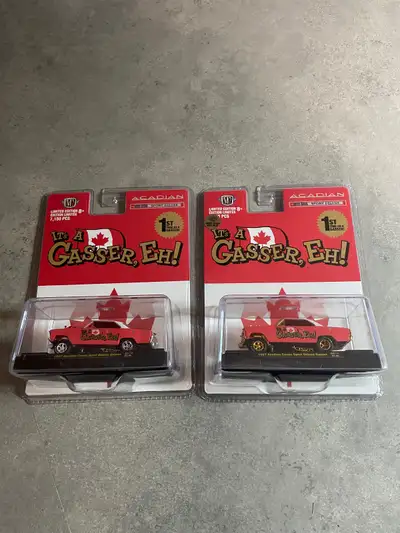 M2 Machines 1/64 Diecast 1 Limited Edition It’s A Gasser, Eh! 1967 Acadian Canso Sport Deluxe 1 Limi...