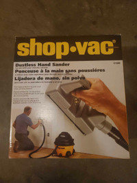 Shop-vac dustless hand sander