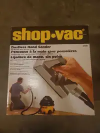 Shop-vac dustless hand sander