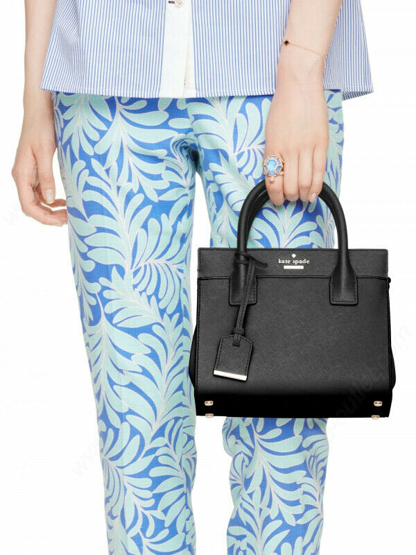 Kate Spade Women Cameron Street Mini Candace Leather Black Purse Women's Bags & Wallets