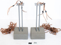Concrete Speaker Stands – hardware & wire included