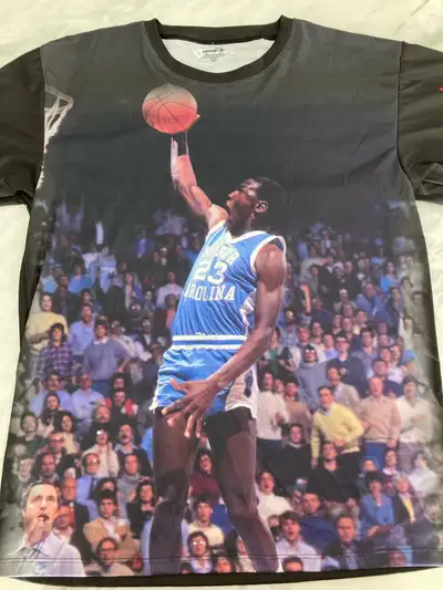 • Custom North Carolina Michael Jordan T-Shirt • Says medium but fits like Large • Smoke and pet fre...