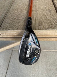 Taylormade SIM2 Hybrid Rescue with Upgraded AD Di stiff shaft