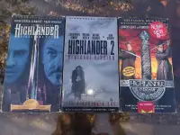 Highlander 1, 2 and Highlander Endgame VHS