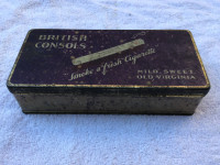 Ancienne boîte à cigarette British consols 