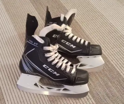 Hockey Skates (new), pants, guards, elbow pads, socks, helmets, View more